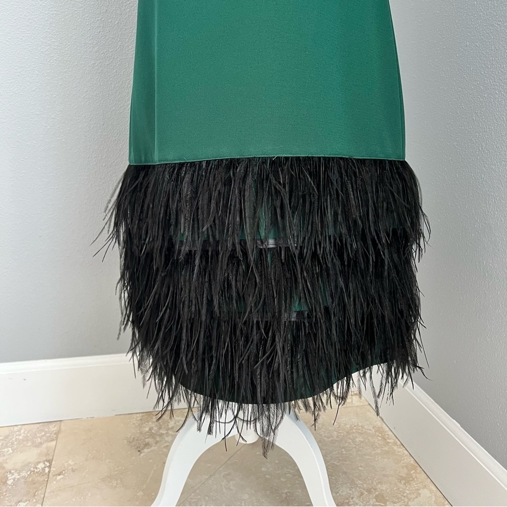 Daniel Cremieux Green Sheath Cocktail Dress NWT Sz 8 - Picture 2 of 12